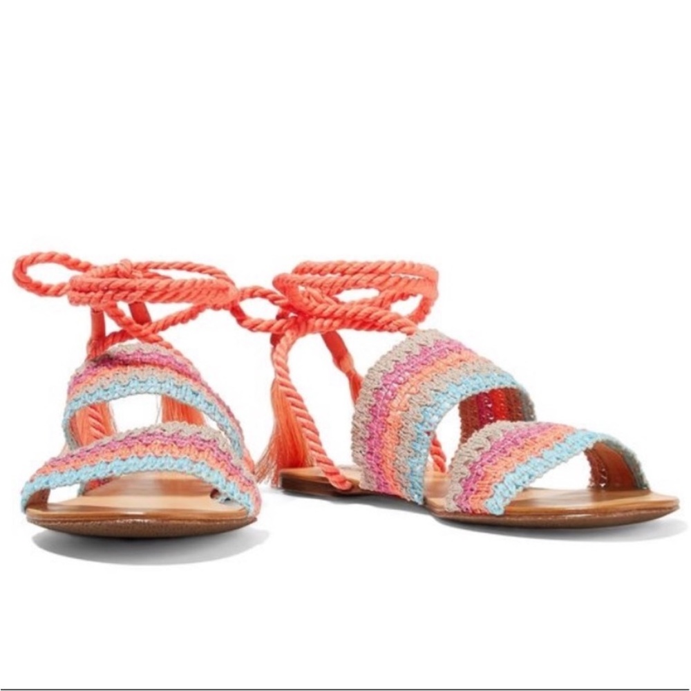 Schutz zendy multicolor wrap sandal